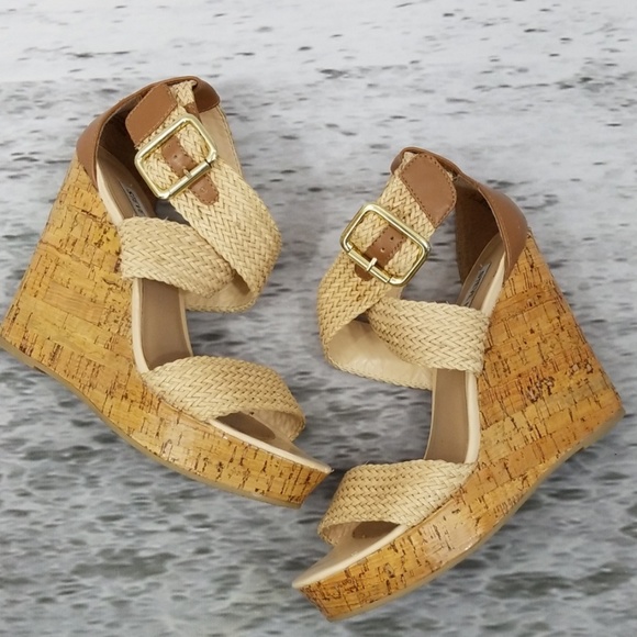 Steve Madden Shoes - STEVE MADDEN Woven Wedge Sandals